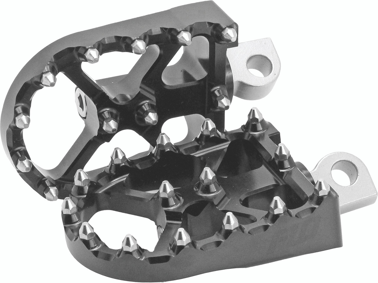 FLO Motorsports BMX Style Foot Pegs Black - Part Number FPEG-800V3BLK