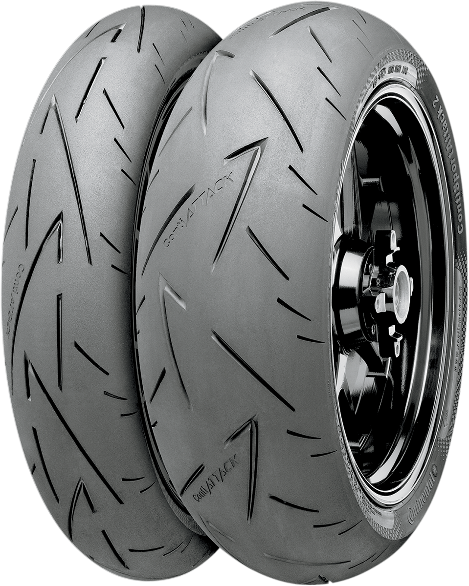 Continental ContiSportAttack 2 Front Tire 120/70ZR17 (58W) for Supersport Bikes