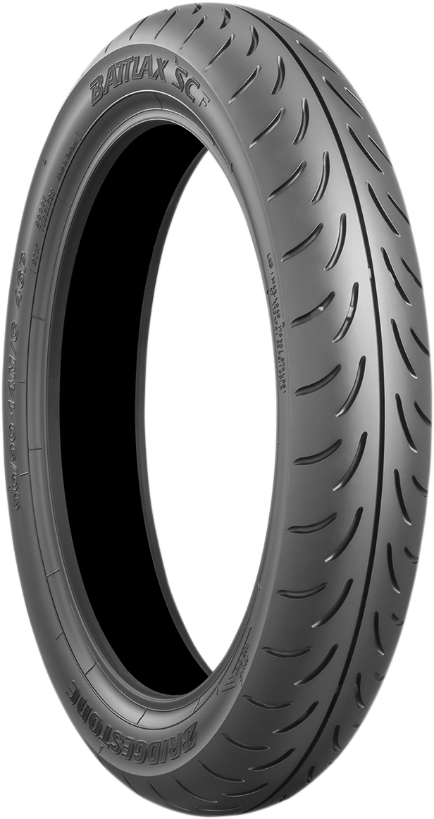 BRIDGESTONE Battlax SC Front Tire 120/70-13 for Urban Scooters (Part Number 5269)