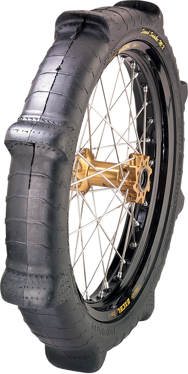 AMS Sand Snake MX Rear Tire 110/90-19 with Enhanced Traction and Durability