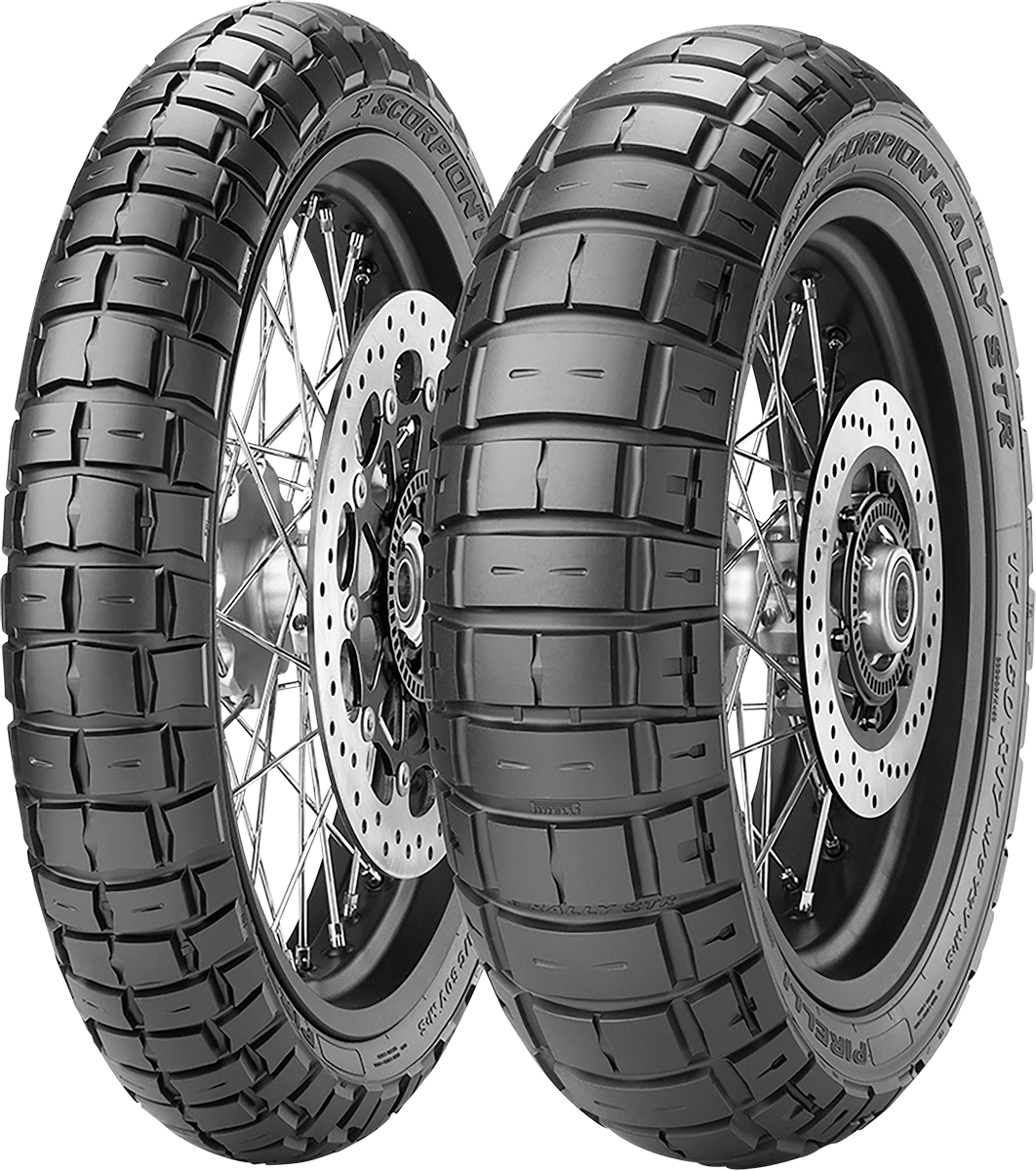 PIRELLI Scorpion™ Rally STR Front Tire 120/70R18 - 59V for Off-Road and On-Road Performance