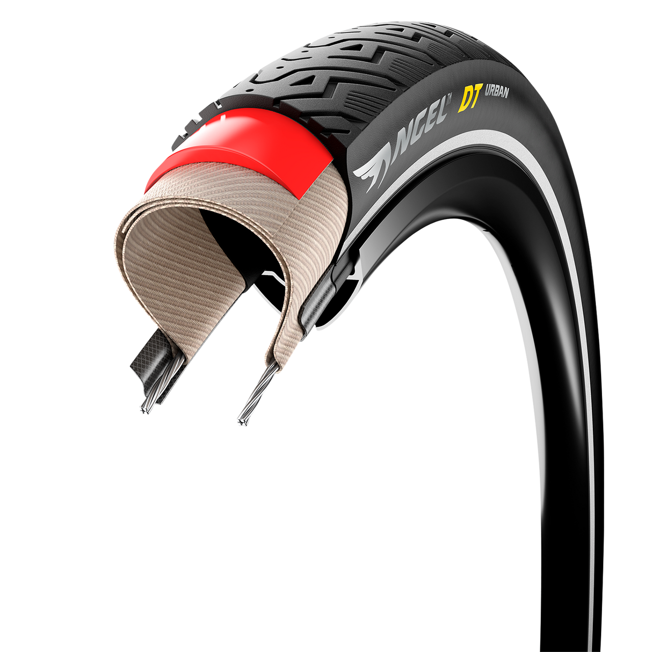 PIRELLI Angel™ DT Urban Tire - 700 x 28C (28-622) with HyperBELT Casing and PROCompound for City Cycling