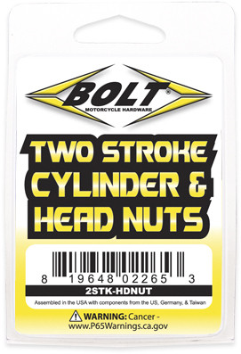 Bolt 2STK-HDNUT 2 Stroke Cylinder & Head Nuts - Universal Fit for All 2 Stroke Motors