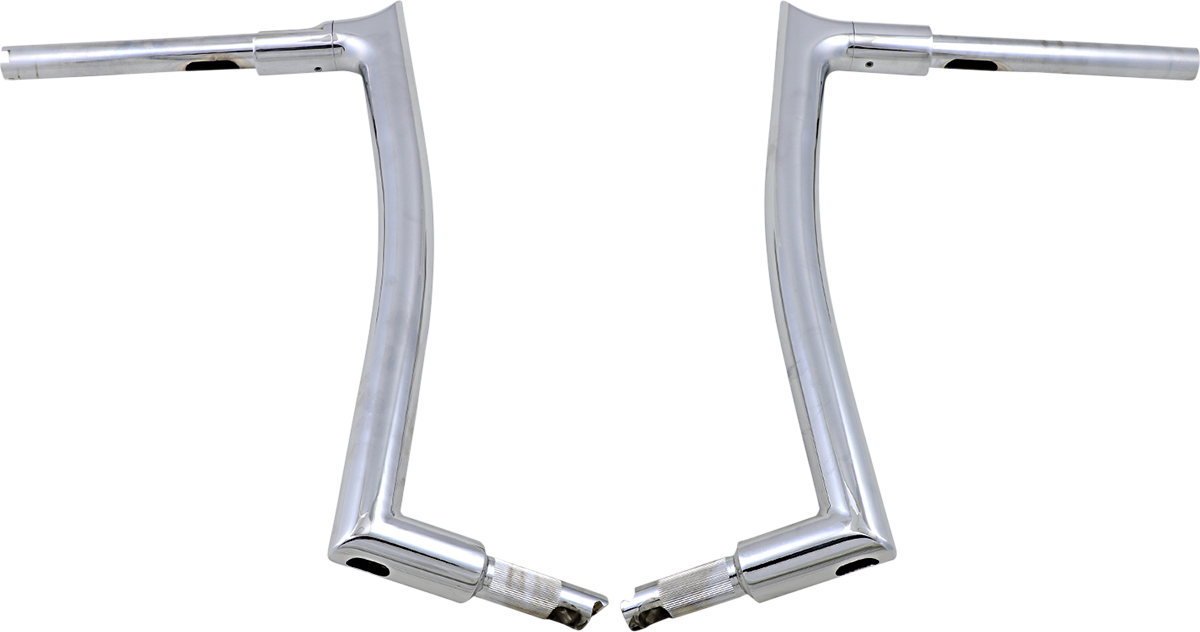 FAT BAGGERS INC. 1-1/2" EZ Install Pointed Top Handlebar - 16" Chrome (Part 807016)