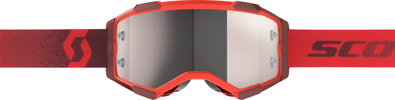 SCOTT Fury Goggle Red Silver Chrome Works – High-Performance Snowboarding & Skiing Eye Protection
