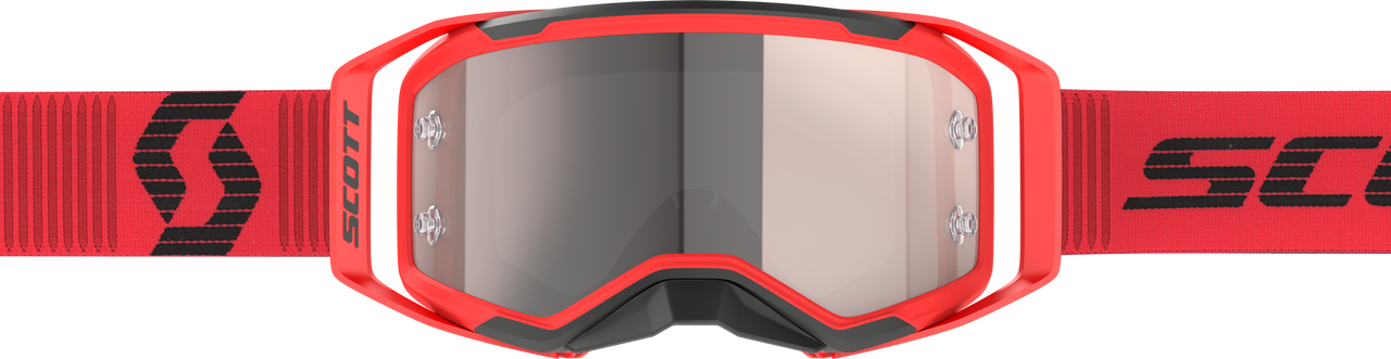 SCOTT Prospect 2.0 Goggle Red/Black Silver Chrome Works - High-Performance Motocross Eyewear