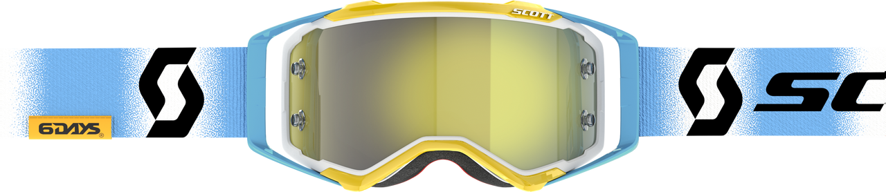 SCOTT Prospect 6 Days Le MX Goggles 2023 Argentina White/Blue Yellow Chrome