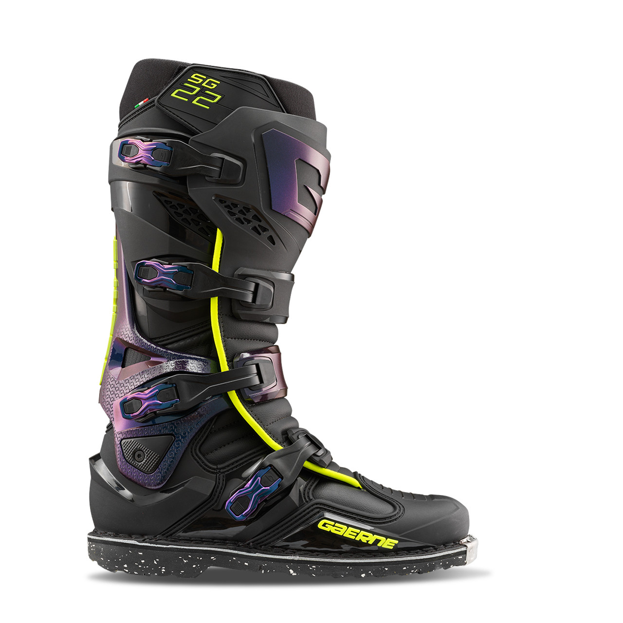 Gaerne SG.22 Chameleon Size 12 Motorcycle Boots with Advanced Safety Features