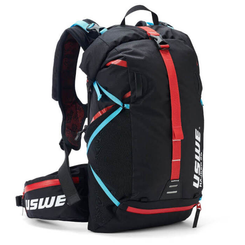 USWE Hajker Winter Rolltop Daypack 30L - Carbon Black, Waterproof Adventure Pack with Bounce-Free Harness System