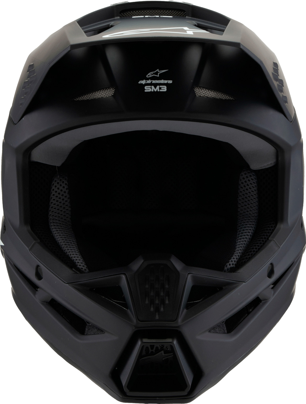 Alpinestars SM3 Youth Solid Helmet Black Matte - Size Youth Medium