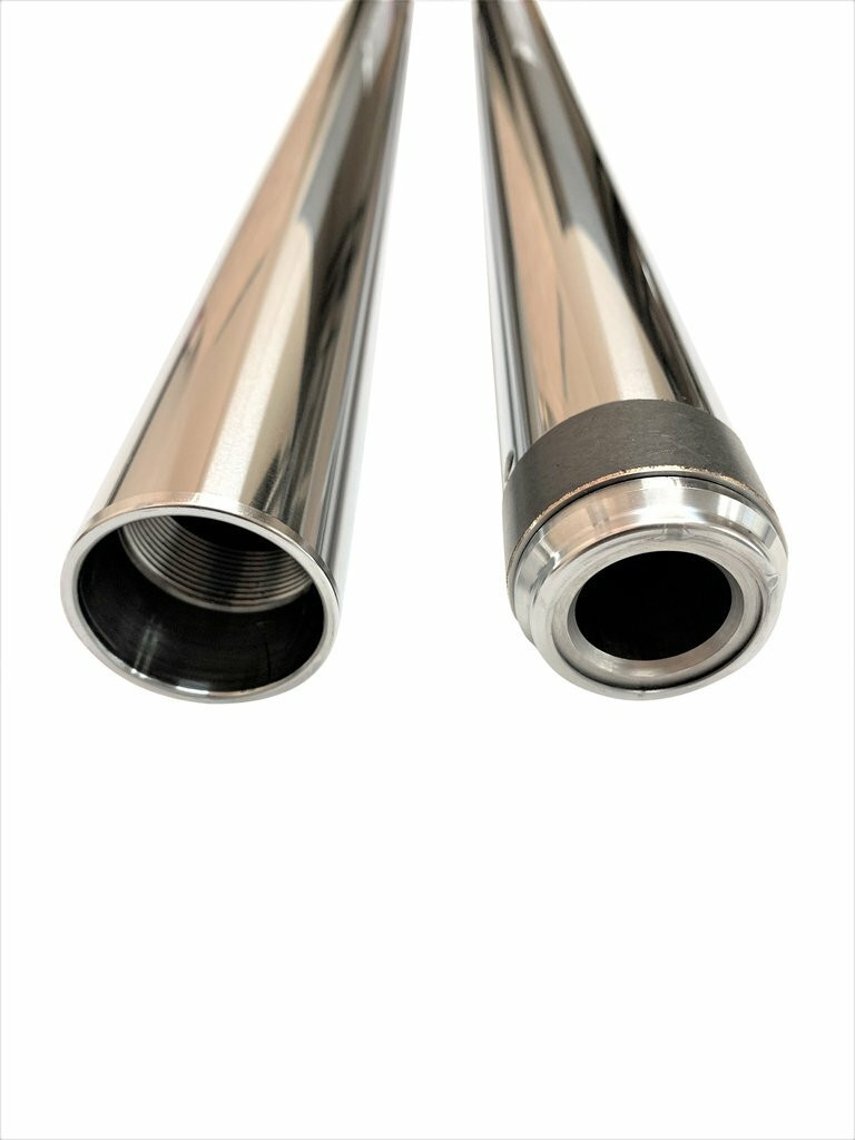 PRO ONE Chrome Fork Tubes 41mm 22 1/4" for Custom Motorcycle Suspension