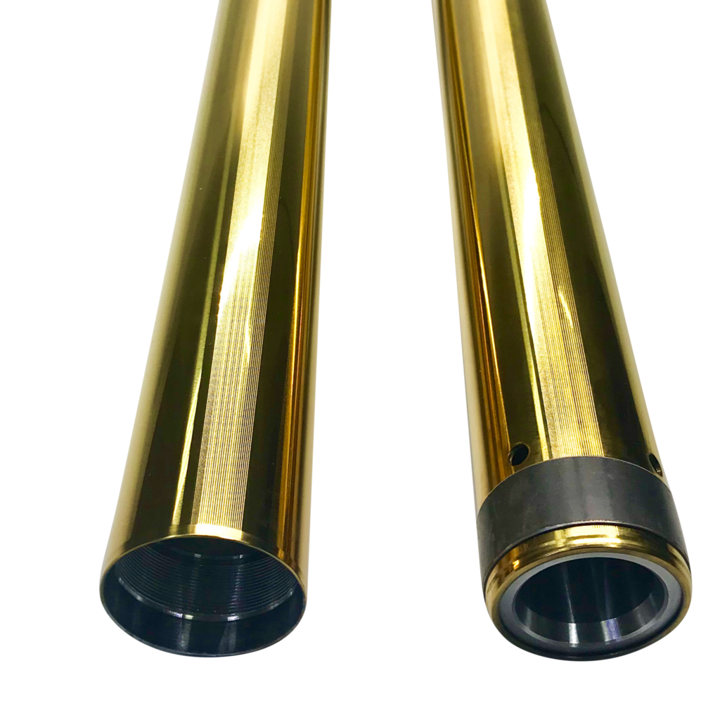 PRO ONE Gold Fork Tubes 49mm 24 7/8" for Custom Harley-Davidson FXDX