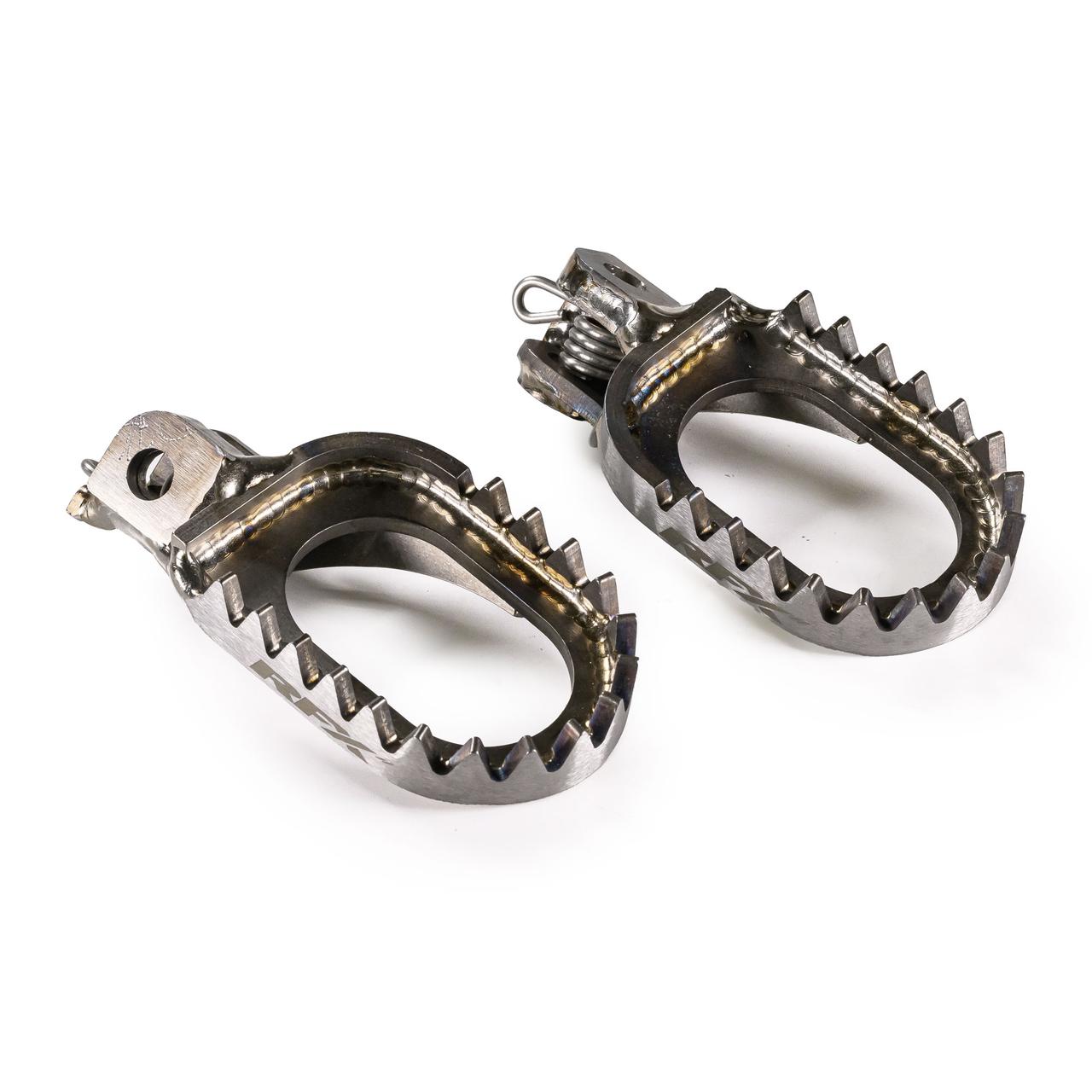 RFX Factory Footpegs Titanium for KTM, Husqvarna, and Gas Gas - Part Number FXFR 50100 GPTI