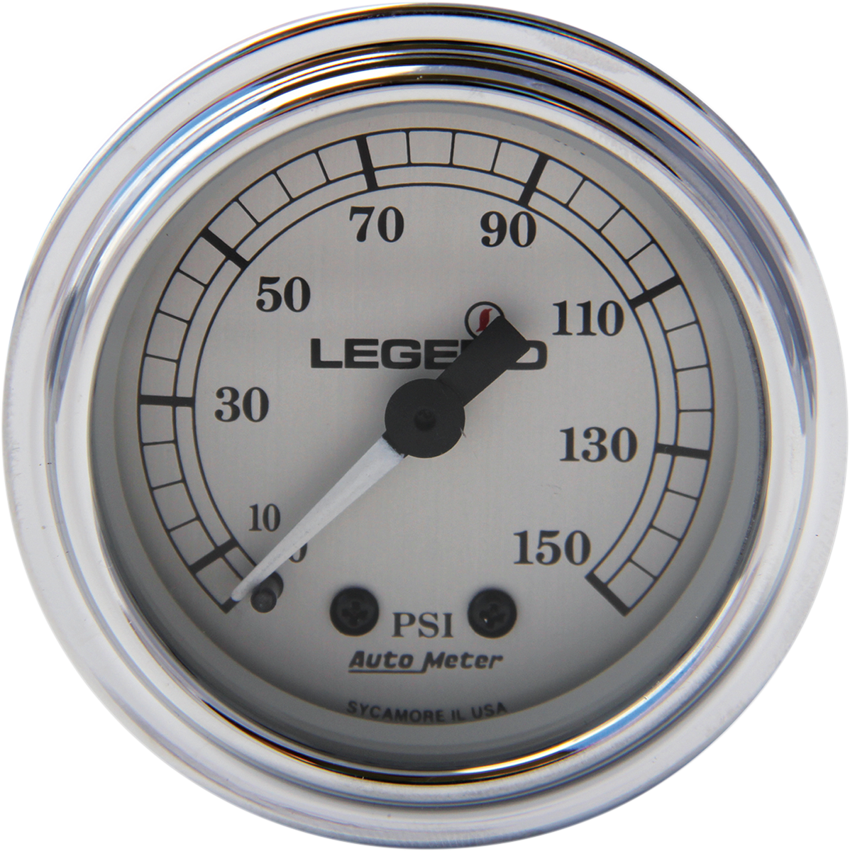 Legend Suspension Fairing Mounted LED Backlit PSI Gauge - Silver (Part #2212-0485)