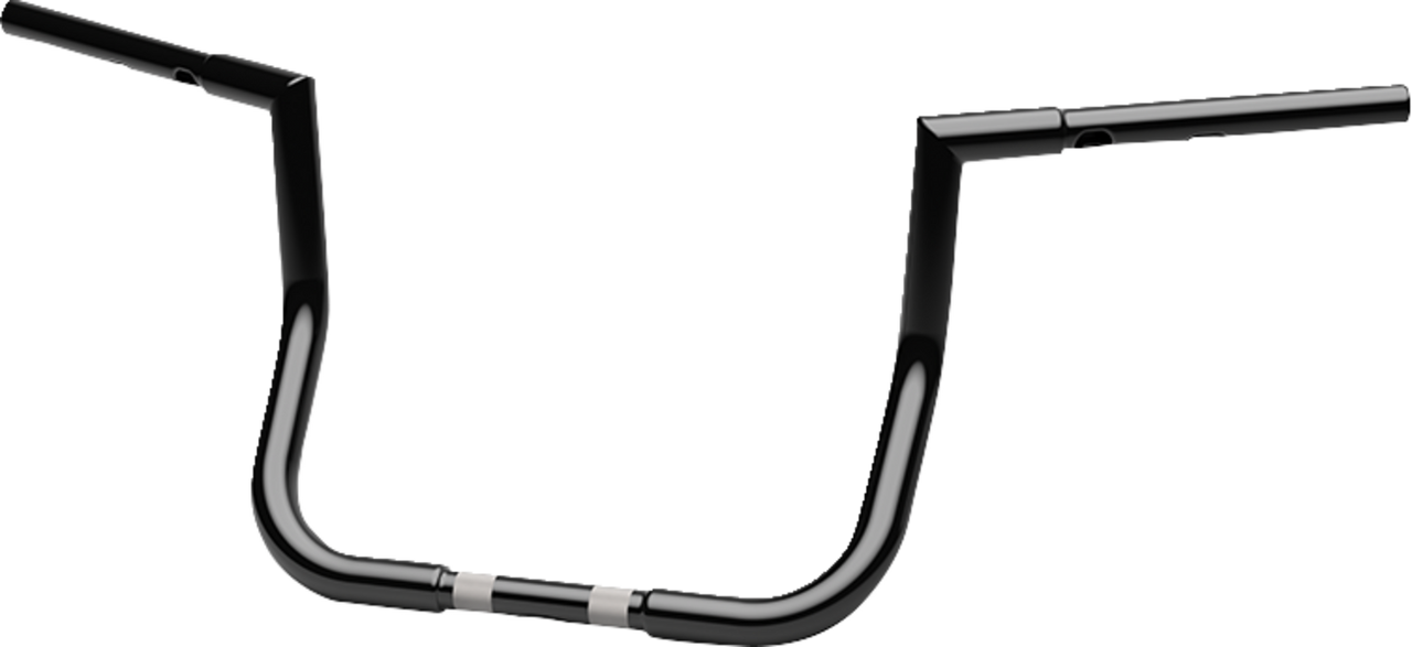 LA Choppers 1-1/4 inch Twin Peaks Touring Handlebar - 12 inches, Black (Part LA-7367-12B)