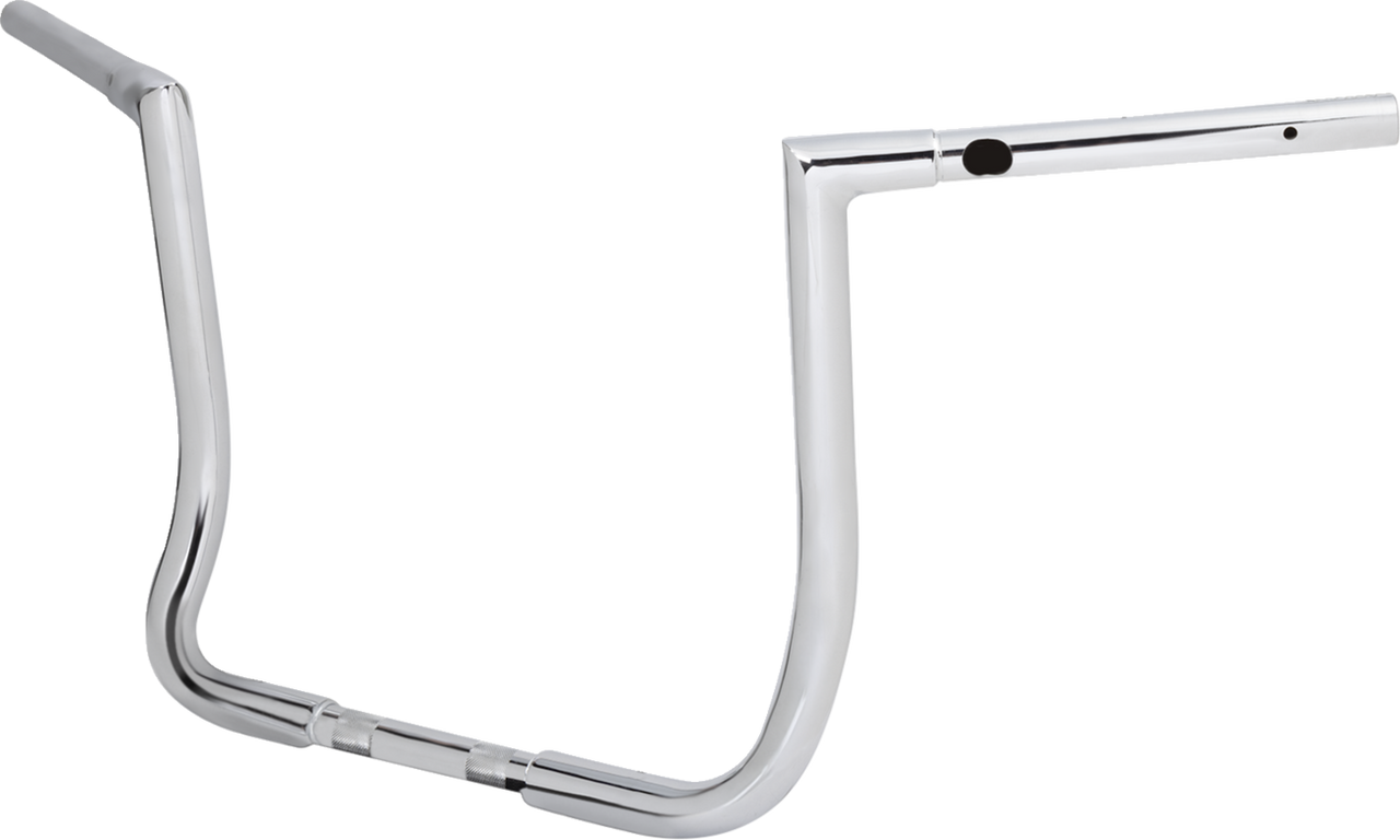 LA CHOPPERS Pre-Wired Twin Peaks Handlebar - 1-1/4 inch x 14 inch Chrome LA-7367-14W