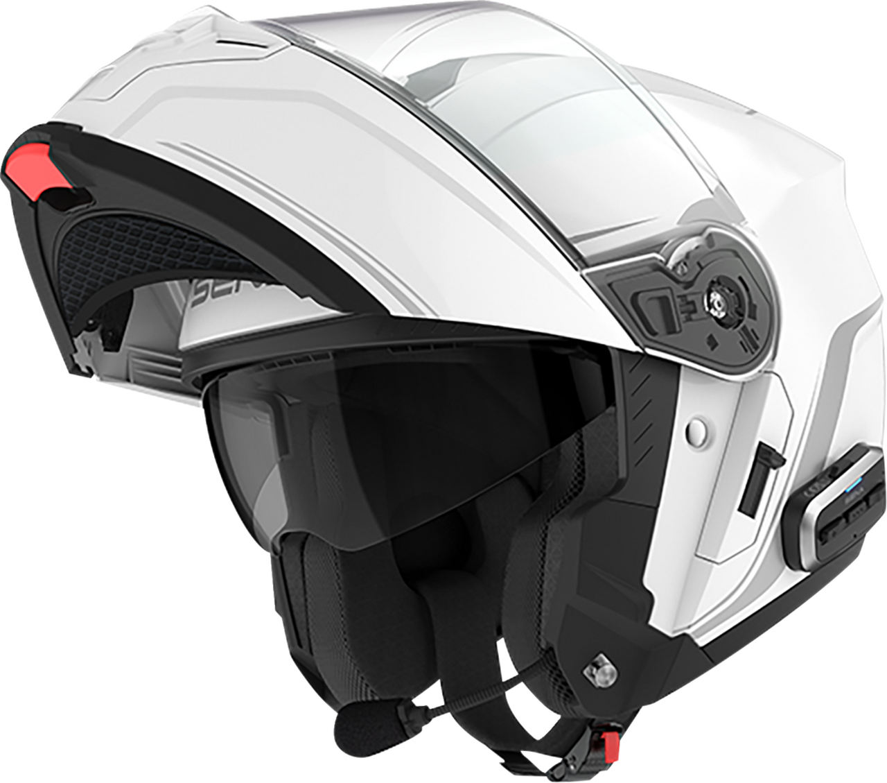 SENA Outrush 2 Mesh Modular Helmet - Gloss White - Small (Part Number: OUTRUSH2-GW00S1)