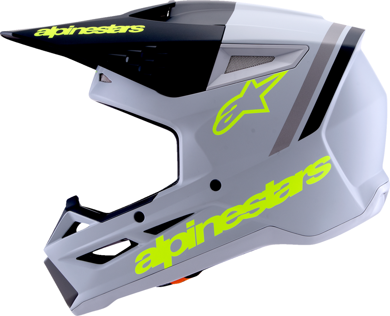 Alpinestars SM3 Radium Helmet 2XL Matte Gray/Black/Yellow Fluo Part 8300826-9510-XXL
