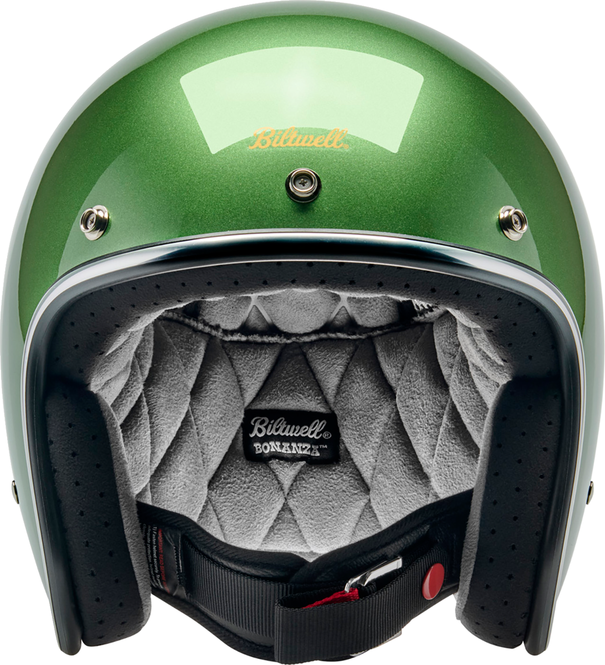 BILTWELL Bonanza Helmet in Metallic Irish Green - XS (Part No. 1001-3117-201)