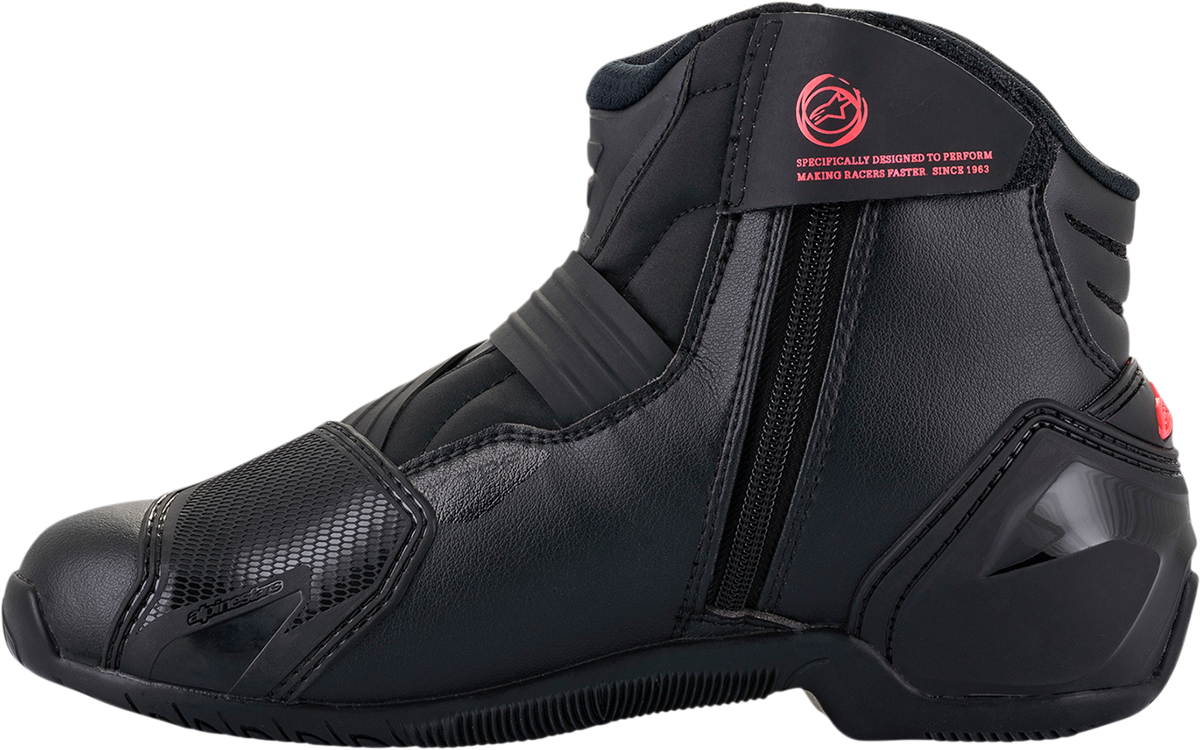 Alpinestars Stella SMX-1R V2 Motorcycle Boots - Black and Pink, US 8 / EU 39, Part Number 2224621-1839-39