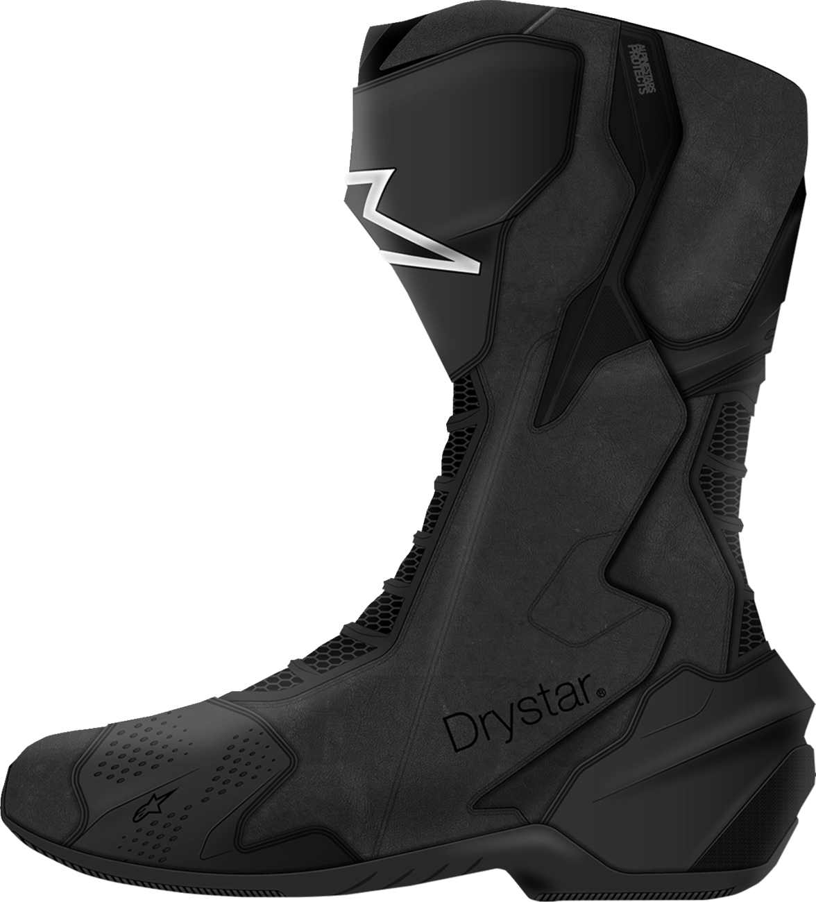 Alpinestars SMX-6 V3 Drystar® Motorcycle Boots – Black, US 10.5 / EU 45, Part 2243025-10-45