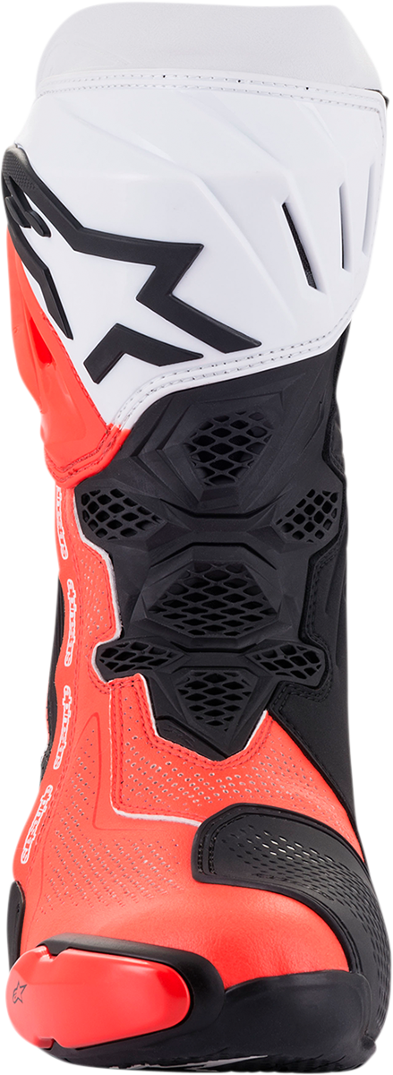 Alpinestars Supertech R Vented Boots Black/Fluorescent Red/White US 8 / EU 42 - Part 2220121-124-42