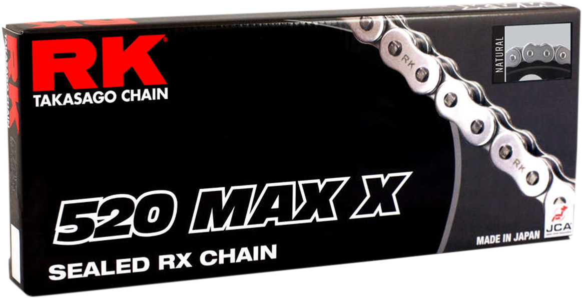 RK Max X 520 Chain - 150 Links - Black & Gold 520MAXX-150-BG by RK