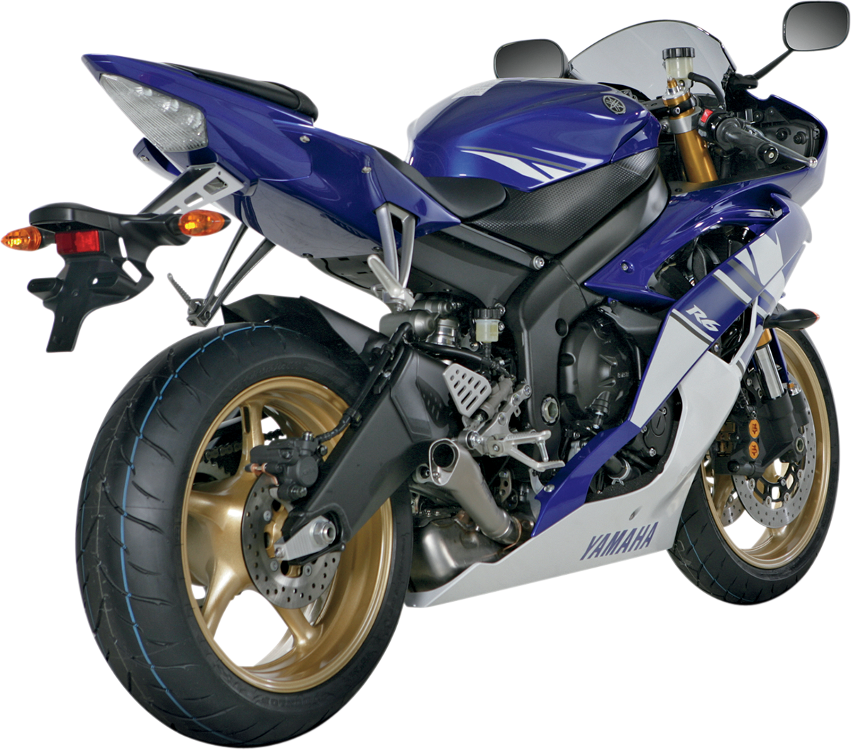 AKRAPOVIC Slip-On Line Muffler for Yamaha YZF-R6 - Titanium Megaphone - Part SM-Y6SO6T