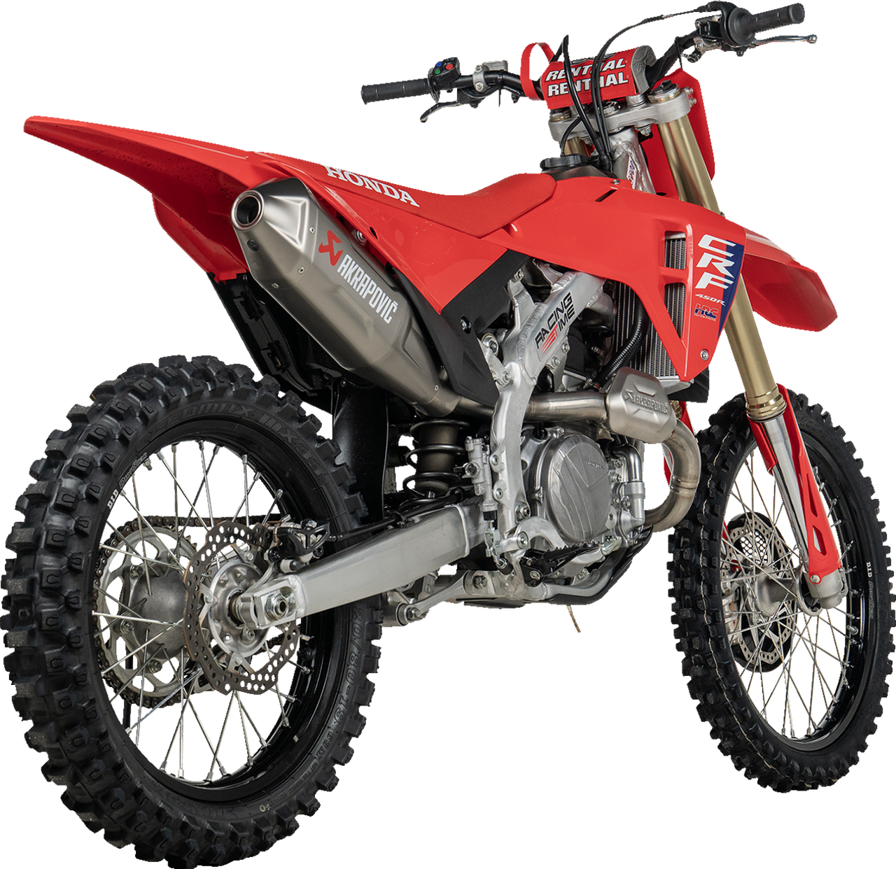 AKRAPOVIC Evolution Line Titanium Exhaust System for Honda CRF450R/CRF450RX (Part S-H4E1-FDHLT)