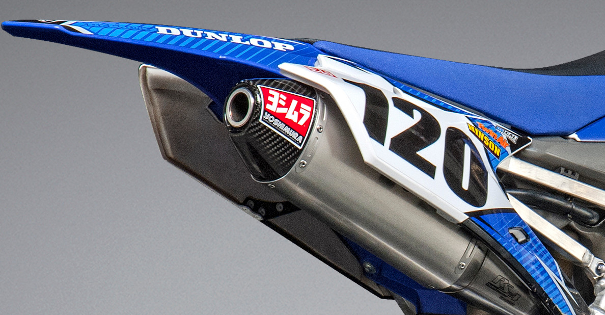 Yoshimura RS 4 Header/Canister/End Cap Exhaust System with SS, Al, and CF - Part 234810D321