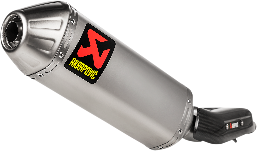 AKRAPOVIC Slip-On Line Muffler for Yamaha Ténéré 700 - Titanium - Part S-Y7SO2-HFTT