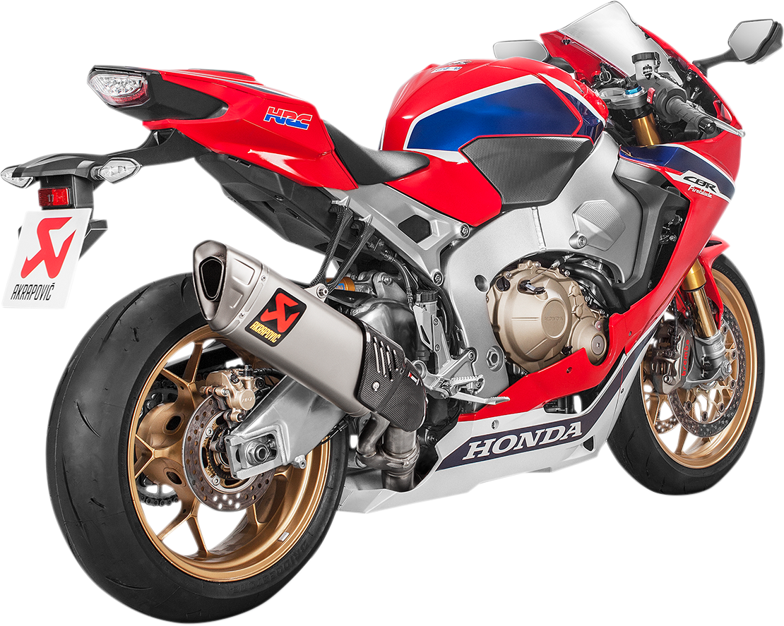 AKRAPOVIC Titanium Muffler for Honda CBR1000RR - Part Number S-H10SO17-HAPXLT/1