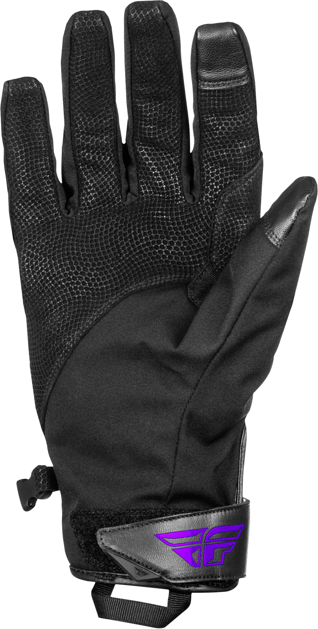 Title Long Gloves Black/Purple Xs
