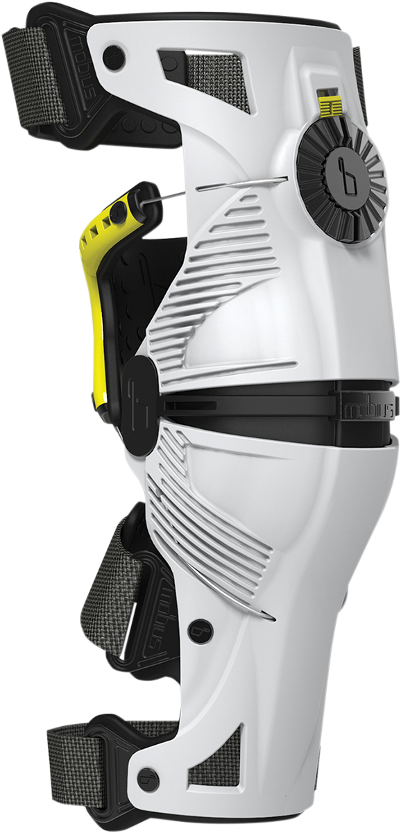 MOBIUS X8 Knee Braces - White/Yellow - XS 1010101