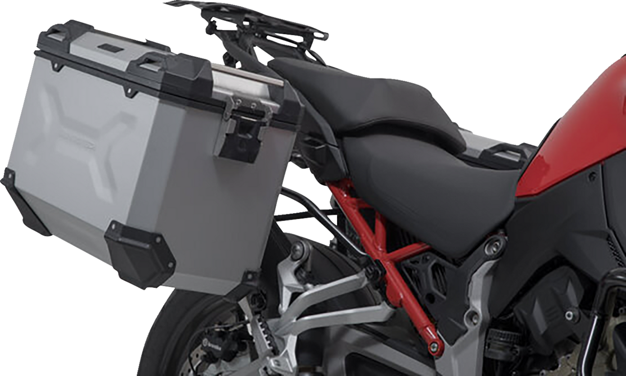 SW-MOTECH TRAX ADV Aluminum Case System - Silver - Ducati Multistrada V4 '21-'24 KFT.22.822.70300/S