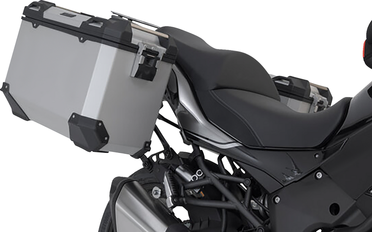SW-MOTECH TRAX ADV Aluminum Case System - Silver - Kawasaki Versys 1000 '19-'23 KFT.08.922.70101/S