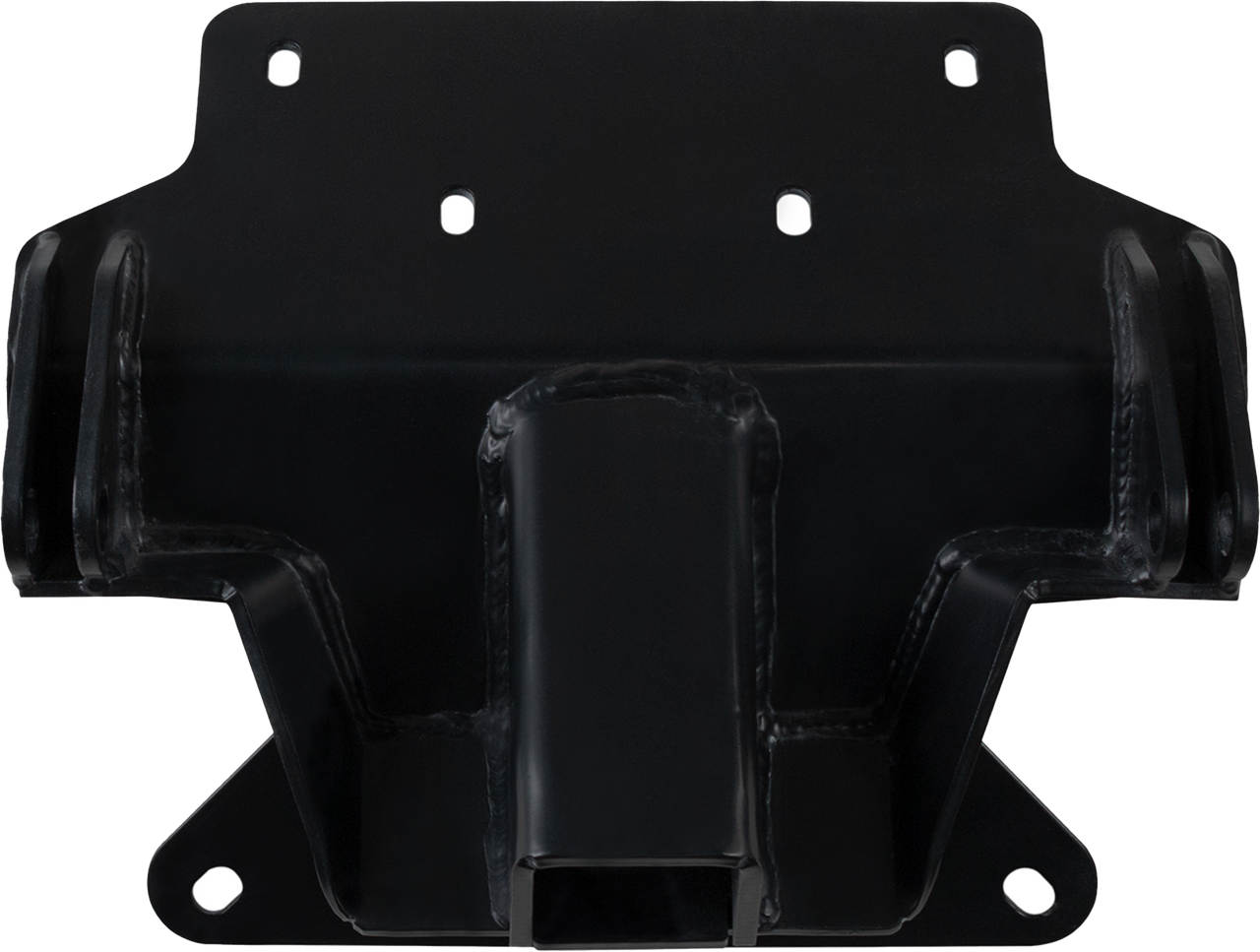 Open Trail 459-5980 UTV front lower snow plow mount bracket black powder coated grade 50 steel plate with tapered pin tabs for 2018+ Polaris Ranger XP 1000
