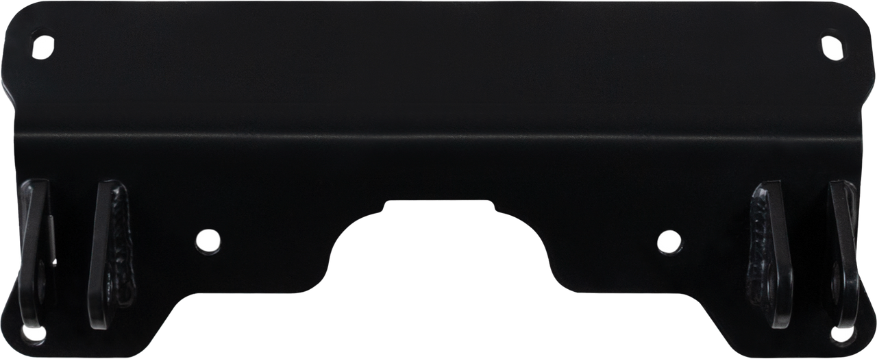Open Trail 459-5780 UTV front lower snow plow mount bracket black powder coated grade 50 steel plate with tapered pin tabs for Polaris Ranger XP 900 and full size 570