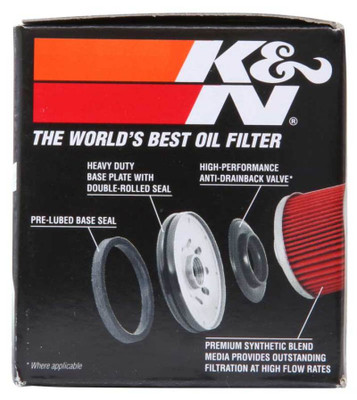 K&N Engineering KN-138 Premium Oil Filter for Powersports Vehicles