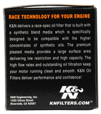 K&N Engineering Part KN-145 Powersports Cartridge Oil Filter for Yamaha, Aprilia, and More