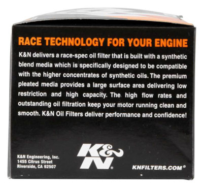 K&N Engineering Part No. KN-164 Premium Oil Filter for Powersports Vehicles