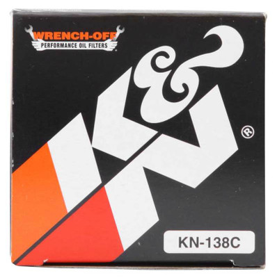 K&N Engineering KN-138C Chrome Canister Oil Filter for Powersports Engines
