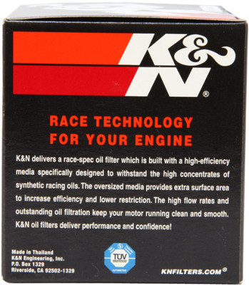 K&N Engineering KN-138C Chrome Canister Oil Filter for Powersports Engines