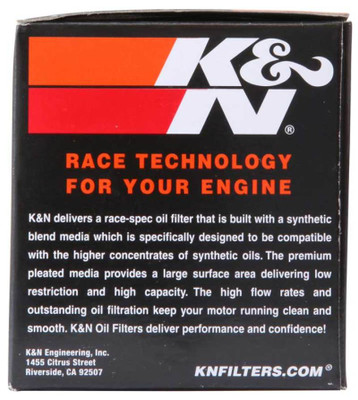 K&N Engineering Part KN-204C Chrome Canister Oil Filter for Yamaha and More