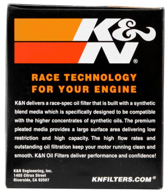 K&N Engineering KN-172C Powersports Chrome Canister Oil Filter for Harley Davidson 1982-1985 Models