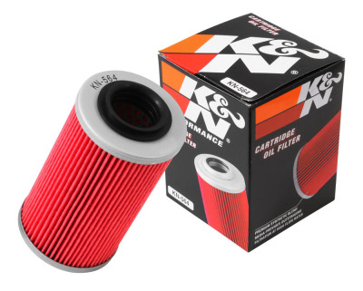 K&N Engineering Part KN-564 Powersports Cartridge Oil Filter for Motorcycles and ATVs