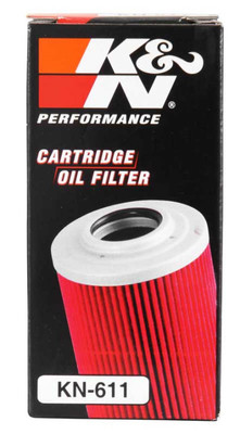 K&N Powersports Cartridge Oil Filter KN-611 for Motorcycles and ATVs