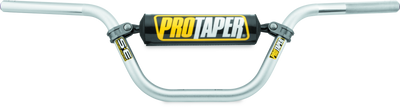 ProTaper SE XR50 silver 7/8 inch high bend aluminum pit bike handlebar with crossbar and foam pad