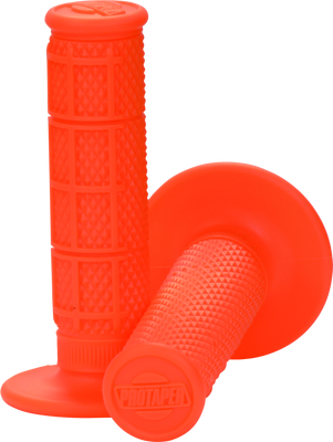 ProTaper 1/3 Waffle Grips - Orange for Powersports Throttle Control