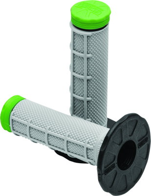 ProTaper Tri Density MX 1/2 Waffle Grips - Green for Motocross and Offroad